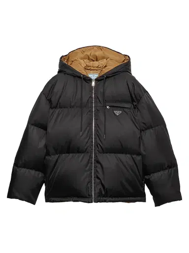 Prada Women's Nylon Down Jacket - Black - Size 6 | Thumbnail 1