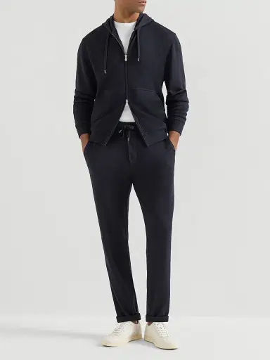 Brunello Cucinelli Men's Cashmere and Silk French Terry Trousers - Blue - Size XXXXL | Thumbnail 6 Brunello Cucinelli Men's Cashmere and Silk French Terry Trousers - Blue - Size XXXXL | Thumbnail 6