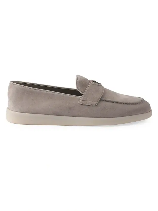 Men's Suede Loafers - Grey