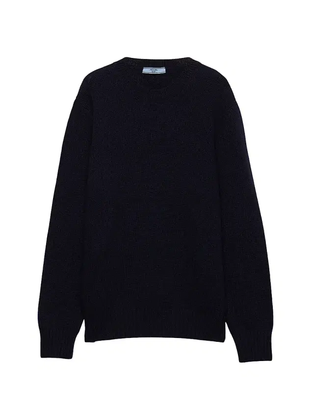 Women's Wool and Cashmere Crew-Neck Sweater - Navy