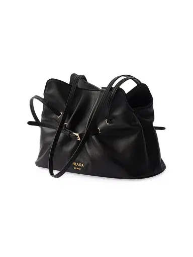 Prada Women's Dada Nappa Leather Shoulder Bag - Black | Thumbnail 2