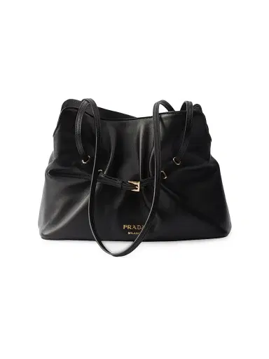 Prada Women's Dada Nappa Leather Shoulder Bag - Black | Thumbnail 1
