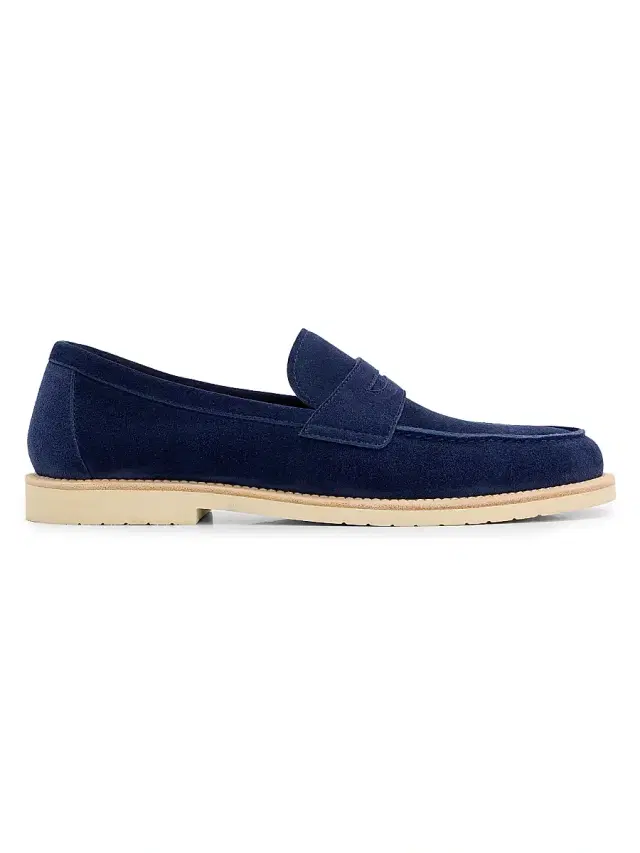 Brunello Cucinelli Men's Suede Penny Loafers