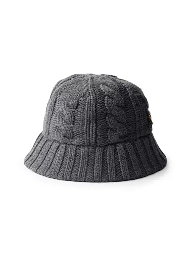 Prada Women's Wool Bucket Hat - Grey - Size Large | Thumbnail 2