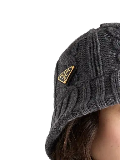 Prada Women's Wool Bucket Hat - Grey - Size Large | Thumbnail 5