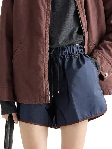 Prada Women's Re-Nylon Shorts - Blue - Size 12 | Thumbnail 2 Prada Women's Re-Nylon Shorts - Blue - Size 12 | Thumbnail 2
