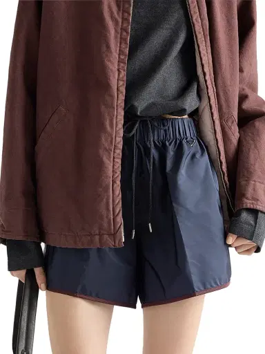 Prada Women's Re-Nylon Shorts - Blue - Size 12 | Thumbnail 4 Prada Women's Re-Nylon Shorts - Blue - Size 12 | Thumbnail 4