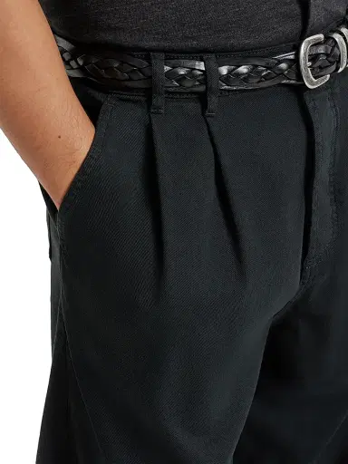 Brunello Cucinelli Men's Garment Dyed Iconic Fit Five Pocket Trousers - Black | Thumbnail 4 Brunello Cucinelli Men's Garment Dyed Iconic Fit Five Pocket Trousers - Black | Thumbnail 4