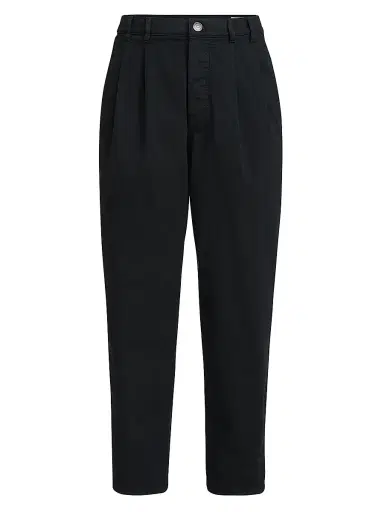Brunello Cucinelli Men's Garment Dyed Iconic Fit Five Pocket Trousers - Black | Thumbnail 1 Brunello Cucinelli Men's Garment Dyed Iconic Fit Five Pocket Trousers - Black | Thumbnail 1