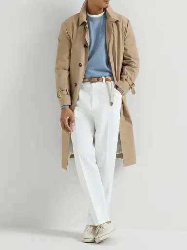 Brunello Cucinelli Men's Cashmere Sweater - Slate | Thumbnail 6 Brunello Cucinelli Men's Cashmere Sweater - Slate | Thumbnail 6