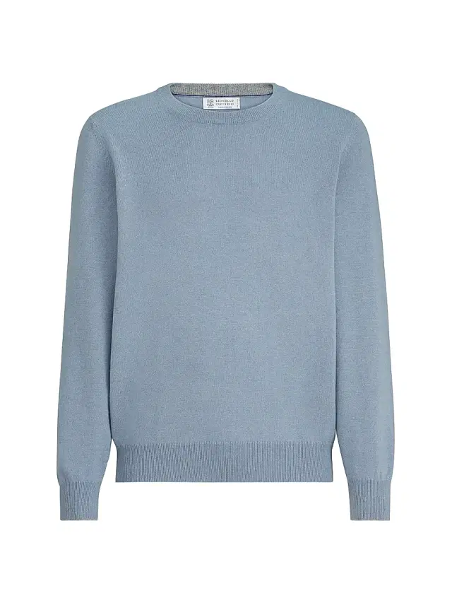 Brunello Cucinelli Men's Cashmere Sweater - Slate