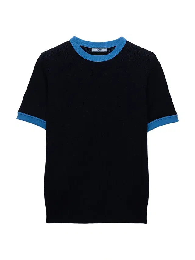Prada Women's Short-Sleeved Cashmere Sweater - Blue