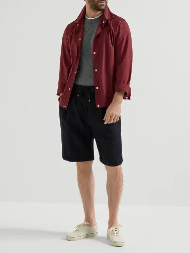 Brunello Cucinelli Men's Silk and Cotton Jersey Crew Neck T-Shirt | Thumbnail 6