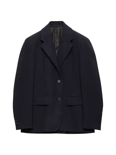 Prada Women's Single-Breasted Rush Stitch Jacket - Blue - Size 2 | Thumbnail 1