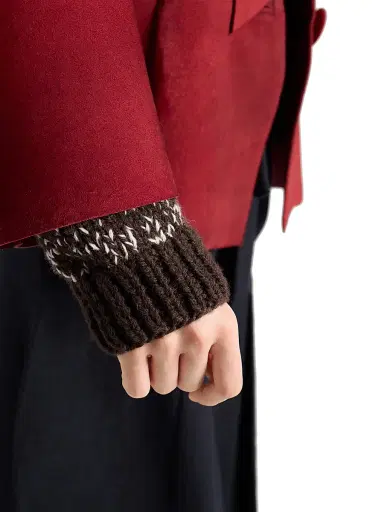 Prada Women's Wool Sweater - Brown | Thumbnail 5 Prada Women's Wool Sweater - Brown | Thumbnail 5