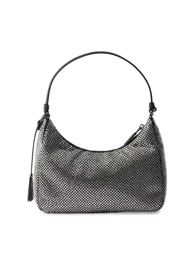 Prada Women's Re-Edition 2005 Crystal-Studded Satin Mini-Bag | Thumbnail 3