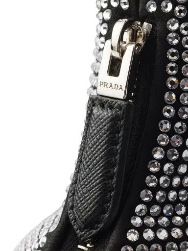 Prada Women's Re-Edition 2005 Crystal-Studded Satin Mini-Bag | Thumbnail 5