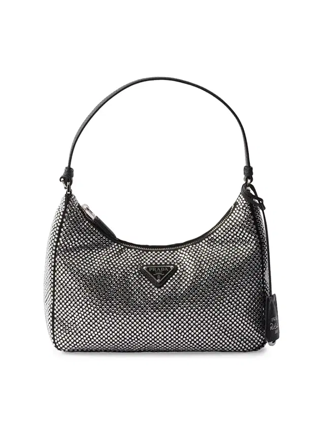 Prada Women's Re-Edition 2005 Crystal-Studded Satin Mini-Bag - Assorted