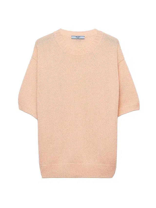 Women's Wool and Cashmere Crew-Neck Sweater - Orange
