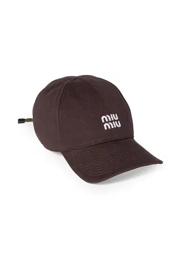 Miu Miu Women's Denim Baseball Cap | Thumbnail 1 Miu Miu Women's Denim Baseball Cap | Thumbnail 1