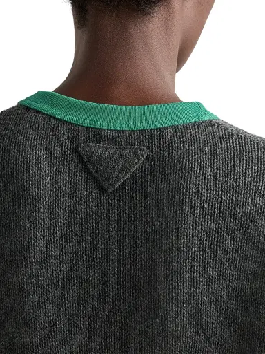 Prada Women's Short-Sleeved Cashmere Sweater | Thumbnail 6 Prada Women's Short-Sleeved Cashmere Sweater | Thumbnail 6