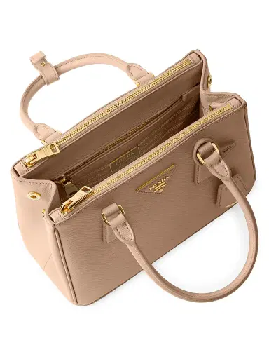 Prada Women's Small Galleria Saffiano Leather Top Handle Bag - Dusty Rose | Thumbnail 4 Prada Women's Small Galleria Saffiano Leather Top Handle Bag - Dusty Rose | Thumbnail 4