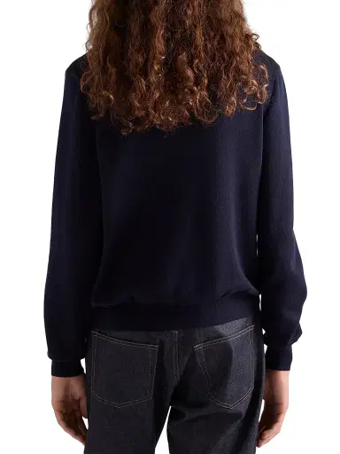 Prada Men's Cashmere Zipper Cardigan - Blue - Size 36 | Thumbnail 3
