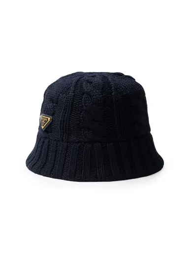 Prada Women's Wool Bucket Hat - Blue - Size Large | Thumbnail 1