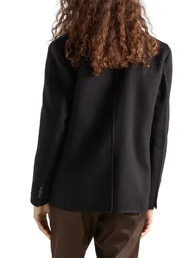 Prada Men's Single-Breasted Cashmere Jacket - Black | Thumbnail 4 Prada Men's Single-Breasted Cashmere Jacket - Black | Thumbnail 4
