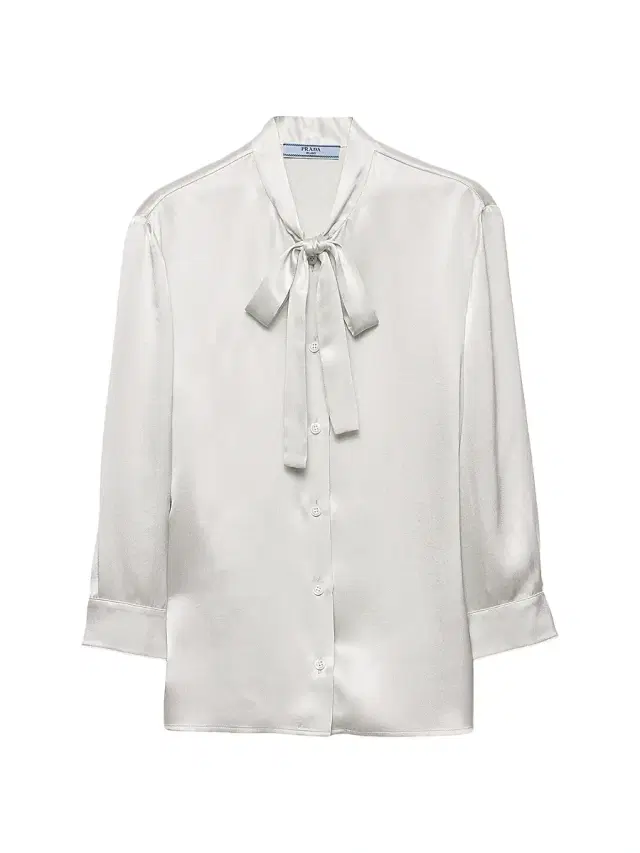Women's Satin Crepe Shirt - Light Green