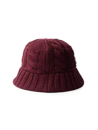 Prada Women's Wool Bucket Hat - Dark Red - Size Large | Thumbnail 3