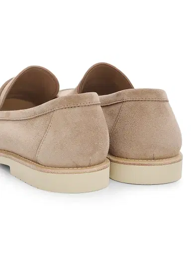 Brunello Cucinelli Men's Suede Penny Loafers | Thumbnail 3 Brunello Cucinelli Men's Suede Penny Loafers | Thumbnail 3