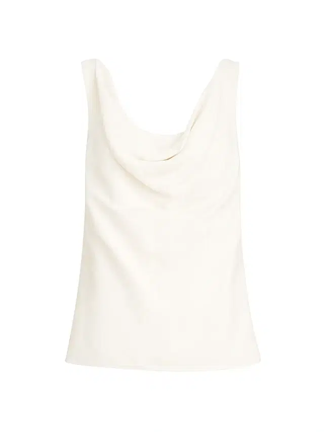 Brunello Cucinelli Women's Viscose and Linen Fluid Twill Top -