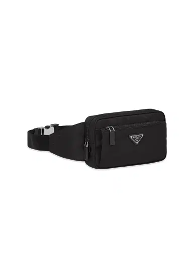 Prada Men's Re-Nylon and Saffiano Leather Belt Bag | Thumbnail 3 Prada Men's Re-Nylon and Saffiano Leather Belt Bag | Thumbnail 3