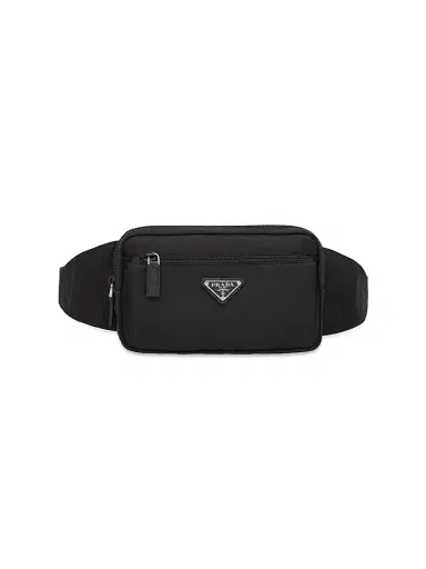Prada Men's Re-Nylon and Saffiano Leather Belt Bag | Thumbnail 1 Prada Men's Re-Nylon and Saffiano Leather Belt Bag | Thumbnail 1