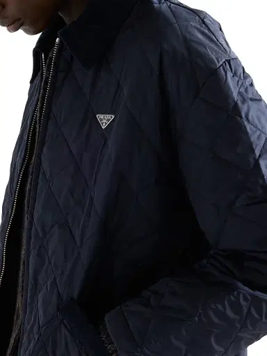 Prada Women's Re-Nylon Blouson Jacket - Blue | Thumbnail 6 Prada Women's Re-Nylon Blouson Jacket - Blue | Thumbnail 6