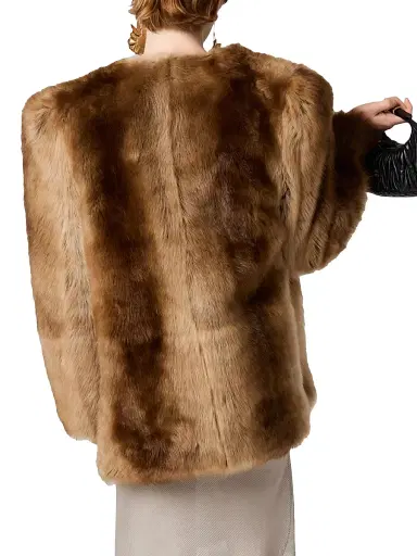 Miu Miu Women's Shearling Coat - Brown - Size 4 | Thumbnail 5 Miu Miu Women's Shearling Coat - Brown - Size 4 | Thumbnail 5