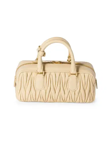 Miu Miu Women's Arcadie Matelassé Nappa Leather Top Handle Bag | Thumbnail 3 Miu Miu Women's Arcadie Matelassé Nappa Leather Top Handle Bag | Thumbnail 3