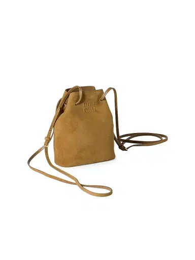 Miu Miu Women's Suede Pouch - Light Brown | Thumbnail 2