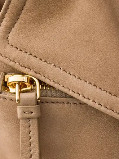 Prada Women's Medium Explore Nappa Leather Shoulder Bag with Flap - Beige | Thumbnail 7