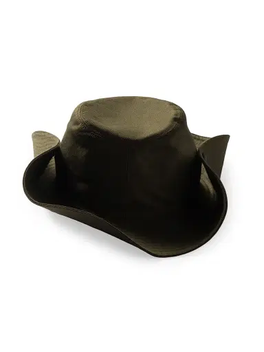 Miu Miu Women's Drill Cowboy Hat - Green - Size Small | Thumbnail 2 Miu Miu Women's Drill Cowboy Hat - Green - Size Small | Thumbnail 2