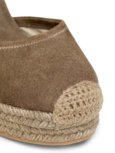 Brunello Cucinelli Women's 80MM Suede Ankle Wrap Espadrilles | Thumbnail 6 Brunello Cucinelli Women's 80MM Suede Ankle Wrap Espadrilles | Thumbnail 6