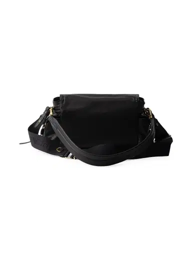 Prada Women's Medium Explore Nappa Leather Shoulder Bag with Flap - Black | Thumbnail 3 Prada Women's Medium Explore Nappa Leather Shoulder Bag with Flap - Black | Thumbnail 3