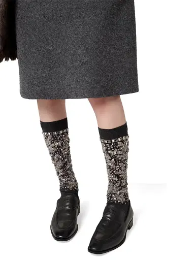 Miu Miu Women's Shetland Wool Skirt | Thumbnail 5 Miu Miu Women's Shetland Wool Skirt | Thumbnail 5
