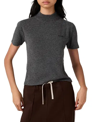 Miu Miu Women's Cashmere Sweater - Grey - Size 8 | Thumbnail 2 Miu Miu Women's Cashmere Sweater - Grey - Size 8 | Thumbnail 2