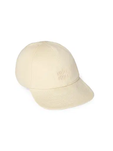Miu Miu Women's Drill Baseball Cap - Yellow - Size Medium | Thumbnail 1