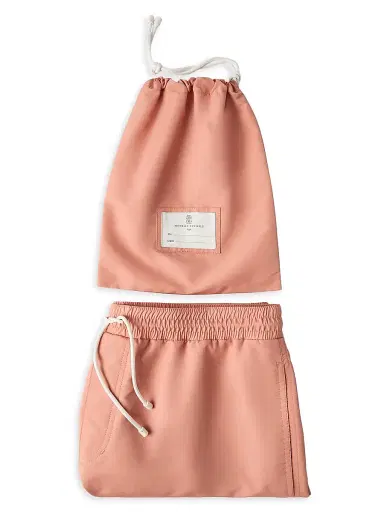 Brunello Cucinelli Men's Swim Shorts - Apricot - Size XXXL | Thumbnail 4