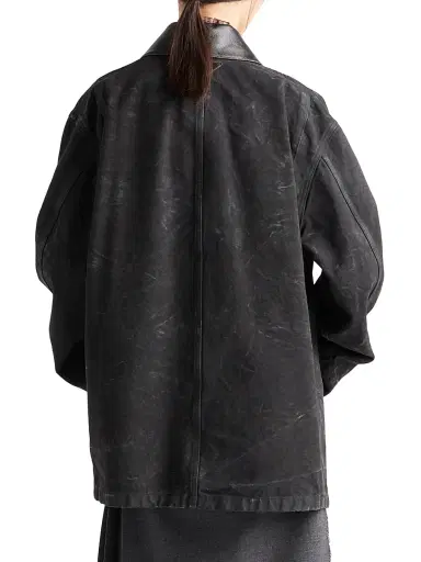 Prada Women's Canvas Blouson Jacket - Black - Size 12 | Thumbnail 3 Prada Women's Canvas Blouson Jacket - Black - Size 12 | Thumbnail 3