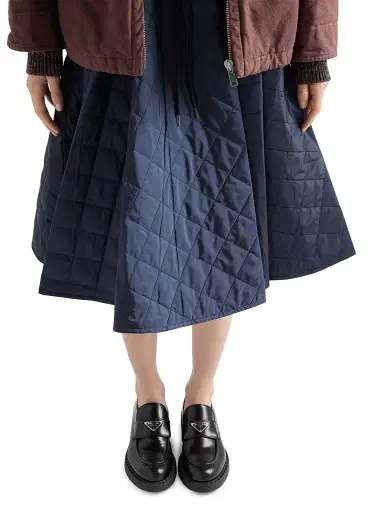 Prada Women's Re-Nylon Circle Skirt - Blue | Thumbnail 4 Prada Women's Re-Nylon Circle Skirt - Blue | Thumbnail 4