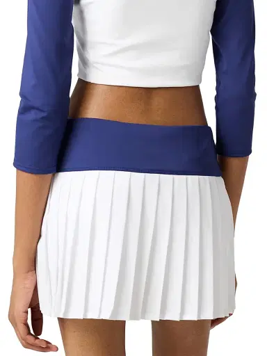 Miu Miu Women's New Balance X with Coco Gauff Stretch Technical Jersey Pleated Miniskirt - Blue - Size Small | Thumbnail 3 Miu Miu Women's New Balance X with Coco Gauff Stretch Technical Jersey Pleated Miniskirt - Blue - Size Small | Thumbnail 3